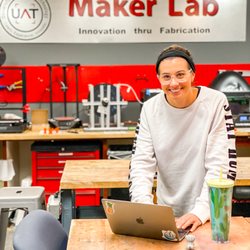 University of Advancing Technology - Student working on a project in the Digital Maker Lab