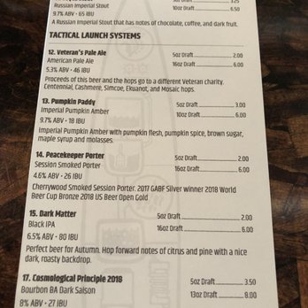 Launch Pad Brewery - Menu 11.21.18 - Breweries Near Me - Aurora, Colorado Launch Pad Brewery - Menu 11.21.18 - Breweries Near Me - Aurora, Colorado