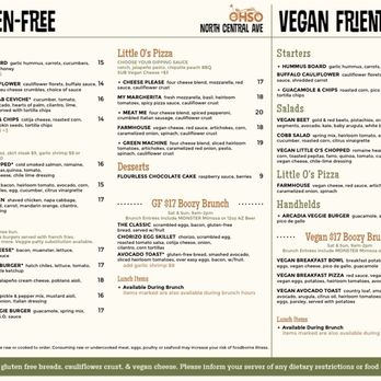 Ohso & Little O's - Gluten Free and Vegan Menu - Coffee & Tea Near Me - Phoenix, Arizona Ohso & Little O's - Gluten Free and Vegan Menu - Coffee & Tea Near Me - Phoenix, Arizona