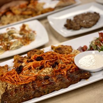 Afghan Kabob - Combination #1, Mantu Platter and beef Chapli Kabob - Middle Eastern Near Me - Morton Grove, Illinois Afghan Kabob - Combination #1, Mantu Platter and beef Chapli Kabob - Middle Eastern Near Me - Morton Grove, Illinois
