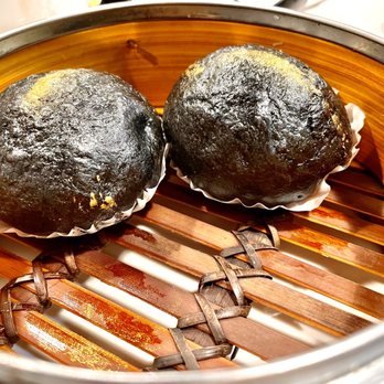 Dim Dim Sum - Black/gold custard bun - Dim Sum Near Me - Windermere, Florida