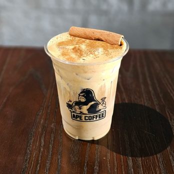 Ape Coffee - Pumpkin Spice Latte - pumpkin puree, espresso and cinnamon garnish - Coffee & Tea Near Me - Orange, California