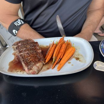 Juan Jasper kitchen & Wine - New York strip, medium rare - Cafes Near Me - San Diego, California Juan Jasper kitchen & Wine - New York strip, medium rare - Cafes Near Me - San Diego, California