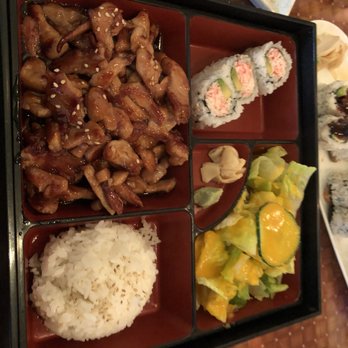 Yiku Sushi - I wish they would give more steamed rice for this mountain of teriyaki chicken lol - Sushi Bars Near Me - Gaithersburg, Maryland Yiku Sushi - I wish they would give more steamed rice for this mountain of teriyaki chicken lol - Sushi Bars Near Me - Gaithersburg, Maryland