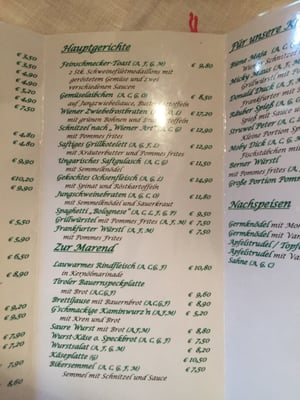 Menu photo 2 Ellmauer Alm Ellmau, 7 Menu photo 2 Ellmauer Alm Ellmau, 7