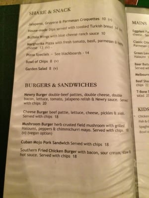 Menu photo 3 Lord Newry Hotel Fitzroy North, VIC Menu photo 3 Lord Newry Hotel Fitzroy North, VIC