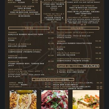 Volcanes Taqueria - the menu - Tacos Near Me - Grand Prairie, Texas Volcanes Taqueria - the menu - Tacos Near Me - Grand Prairie, Texas