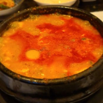 Jang Su Jang - My go to dish here.. beef sundubu. Yeah, I'm pretty basic ‍ - Korean Near Me - Duluth, Georgia