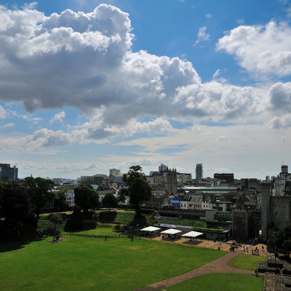 Cardiff Castle - View From the top of the keep - Castles Near Me - Cardiff, CRF