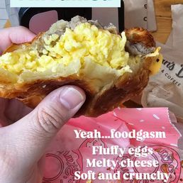 I will never forget this croissant with sausage sandwich. 10/10
