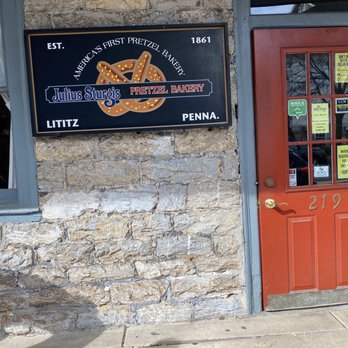 Julius Sturgis Pretzel Bakery - Outside the building - Bakeries Near Me - Lititz, Pennsylvania Julius Sturgis Pretzel Bakery - Outside the building - Bakeries Near Me - Lititz, Pennsylvania
