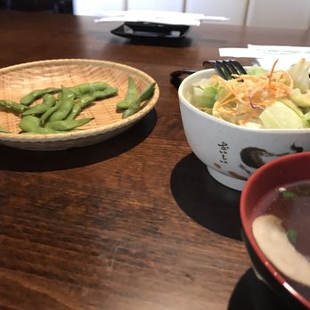 Sushi Call - Edamame, salad, miso soup - Sushi Bars Near Me - Elkridge, Maryland Sushi Call - Edamame, salad, miso soup - Sushi Bars Near Me - Elkridge, Maryland