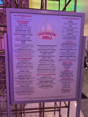 Menu photo 1 Dockside Deli Gulfport, MS