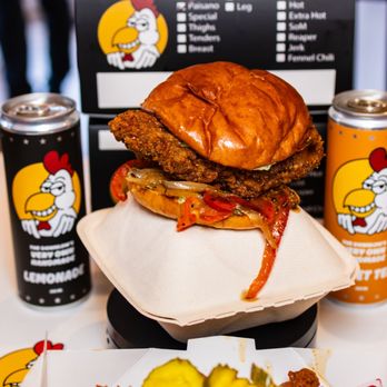 Downlow Chicken Shack - The Paisano ($16.99), Thighs 2pc ($9.99), The Downlow's Lemonade ($4.99), The Downlow's Sweet Tea ($4.99) - Fast Food Near Me - Toronto, Ontario