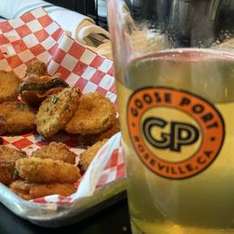My fried pickles that were almost gone. Lol pineapple hard cider My fried pickles that were almost gone. Lol pineapple hard cider