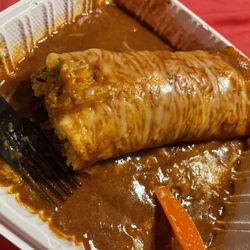 Cinco De Mayo - Grilled chicken super burrito no beans.