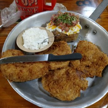 Lambert's Cafe - Ozark - Fried pork chop dinner. - American Near Me - Ozark, Missouri Lambert's Cafe - Ozark - Fried pork chop dinner. - American Near Me - Ozark, Missouri