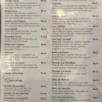 Inka Grill - Menu (March 2026) - Peruvian Near Me - Greensboro, North Carolina Inka Grill - Menu (March 2026) - Peruvian Near Me - Greensboro, North Carolina
