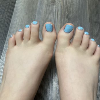 LUSH Spa + Nail Salon - Sis in laws previous paint job, but improved in the maroon color (545) . She is happy now! - Nail Salons Near Me - Savannah, Georgia