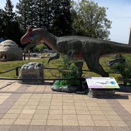 Outdoor dinosaur exhibit Outdoor dinosaur exhibit