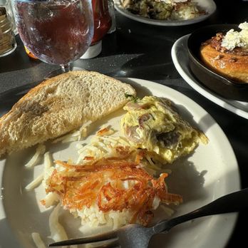 The High Hat - Split omelet of the week - sausage cheddar and mushroom - Pancakes Near Me - Saint Paul, Minnesota The High Hat - Split omelet of the week - sausage cheddar and mushroom - Pancakes Near Me - Saint Paul, Minnesota