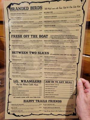 Menu photo 1 Brandin Iron Steakhouse Cullman, AL