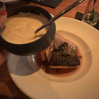Lala - Salmon and a side of cold mashed potatoes - Steakhouses Near Me - San Juan, Puerto Rico