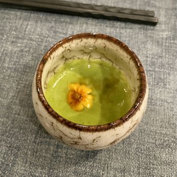 Sushi Shio - Gazpacho, sake, sesame oil - Sushi Bars Near Me - San Francisco, California Sushi Shio - Gazpacho, sake, sesame oil - Sushi Bars Near Me - San Francisco, California