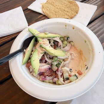 La Corriente - Skimpy $20 ceviche in a paper plate - Seafood Near Me - Oceanside, California La Corriente - Skimpy $20 ceviche in a paper plate - Seafood Near Me - Oceanside, California