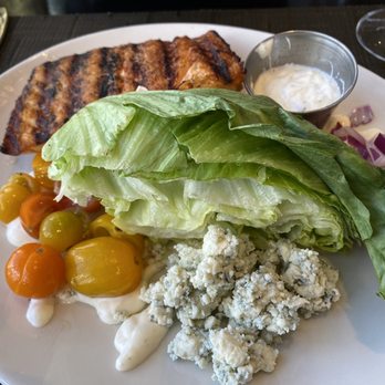 Taverne In The Sky - Wedge salad with salmon - American Near Me - Green Bay, Wisconsin Taverne In The Sky - Wedge salad with salmon - American Near Me - Green Bay, Wisconsin