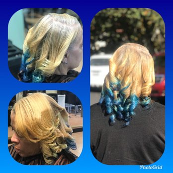 Hair with Angie - Color blue - Blow Dry/Out Services Near Me Hair with Angie - Color blue - Blow Dry/Out Services Near Me