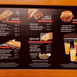 Sizzler - Menu by register 7/24