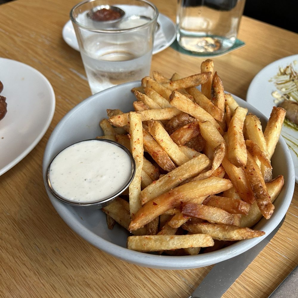 Yellowbelly - Side of fries with homemade ranch - New American Near Me - St. Louis, Missouri Yellowbelly - Side of fries with homemade ranch - New American Near Me - St. Louis, Missouri