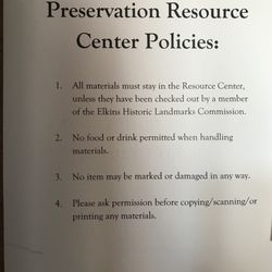 Preservation Resource Center - Policies