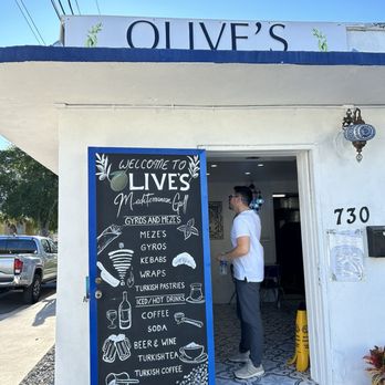 Olive's Mediterranean Grill - Front entrance - Coffee & Tea Near Me - Key West, Florida Olive's Mediterranean Grill - Front entrance - Coffee & Tea Near Me - Key West, Florida