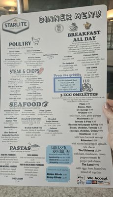 Menu photo 5 Starlite Diner Allentown, PA