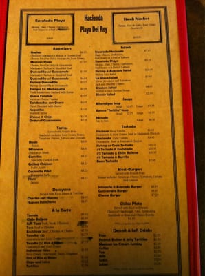 Menu photo 8 Hacienda Playa Playa Del Rey, CA Menu photo 8 Hacienda Playa Playa Del Rey, CA