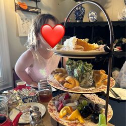Sweet Magnolias Tea Bistro - This is one of the tea assortment trays available. Coconut cake was a highlight!