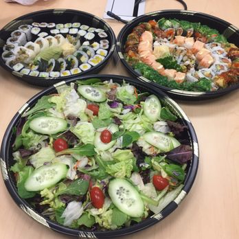 Creative Sushi Catering - House salad, vegetarian tray, special roll mix B tray - Caterers Near Me - San Francisco, California