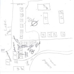 All Seasons Resort - Rough map of cabin layout