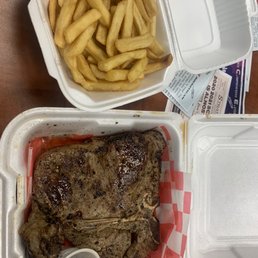 T-Bone Steak and Fries