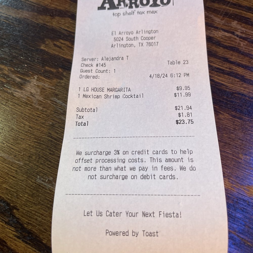 3% surcharge. Really? 3% surcharge. Really?