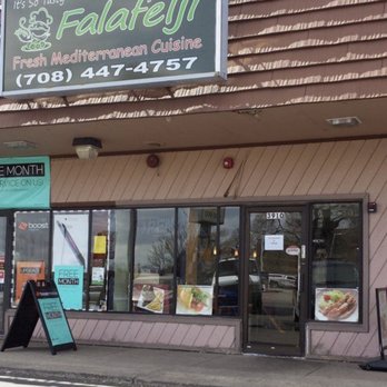 Falafelji - Green sign - Mediterranean Near Me - Lyons, Illinois