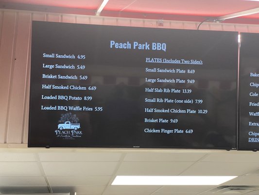 Menu photo 4 Peach Park Clanton, AL