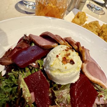 Vin Room - duck beet salad - Wine Bars Near Me - Calgary, Alberta
