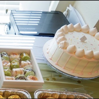 Whipped Bakery & Cafe - Strawberry whipped cream cake and fatcarons we got for a bridal shower when I was last in town. All delicious - Bakeries Near Me - Leander, Texas