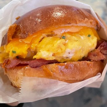 Eggslut - Fairfax with bacon - Breakfast & Brunch Near Me - Las Vegas, Nevada Eggslut - Fairfax with bacon - Breakfast & Brunch Near Me - Las Vegas, Nevada