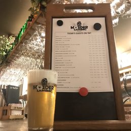 Beer menu