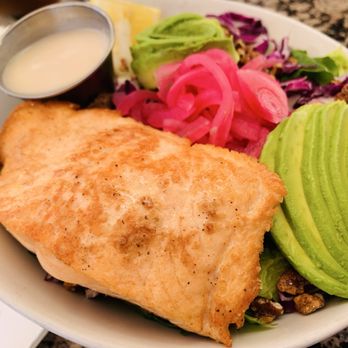 Scratch Bakery Cafe - Kale Salmon Salad - Cafes Near Me - Newport Beach, California