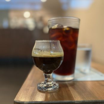 Endorffeine - a glass of iced coffee on a table - Coffee Roasteries Near Me - Los Angeles, California Endorffeine - a glass of iced coffee on a table - Coffee Roasteries Near Me - Los Angeles, California